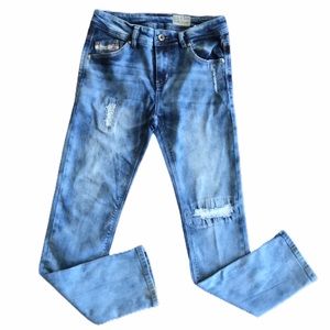 Diesel Kids THANAZ Distressed Slim-Skinny Jeans 14
